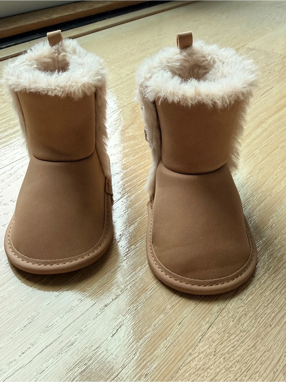 Carter’s Baby Girl Teddy Fleece Boot - Brown - 6-9 Months
